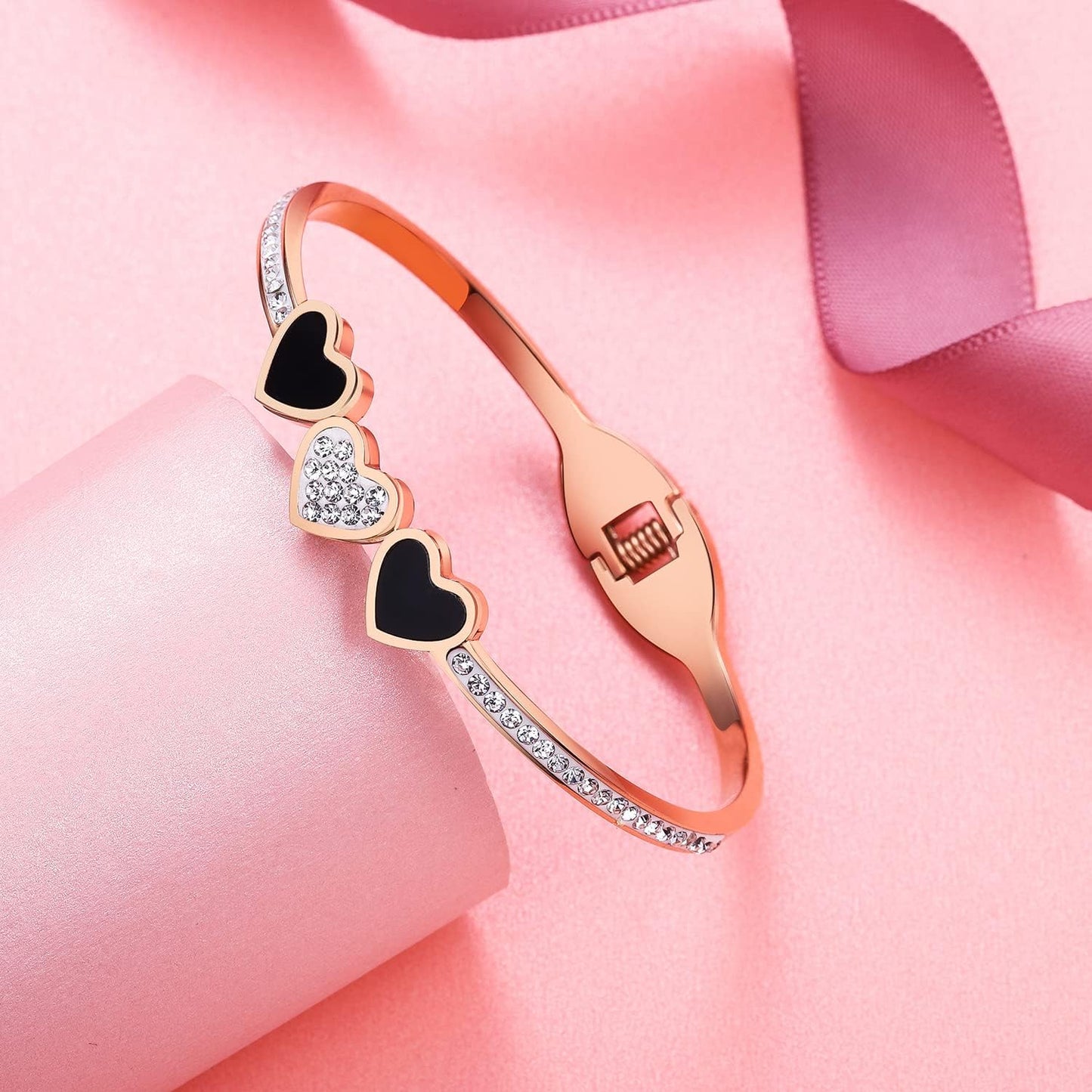 Rose Gold Cuff Bracelets for Women, Birthday Mother'S Day Gifts for Mom Wife Daughter Sister Friendship