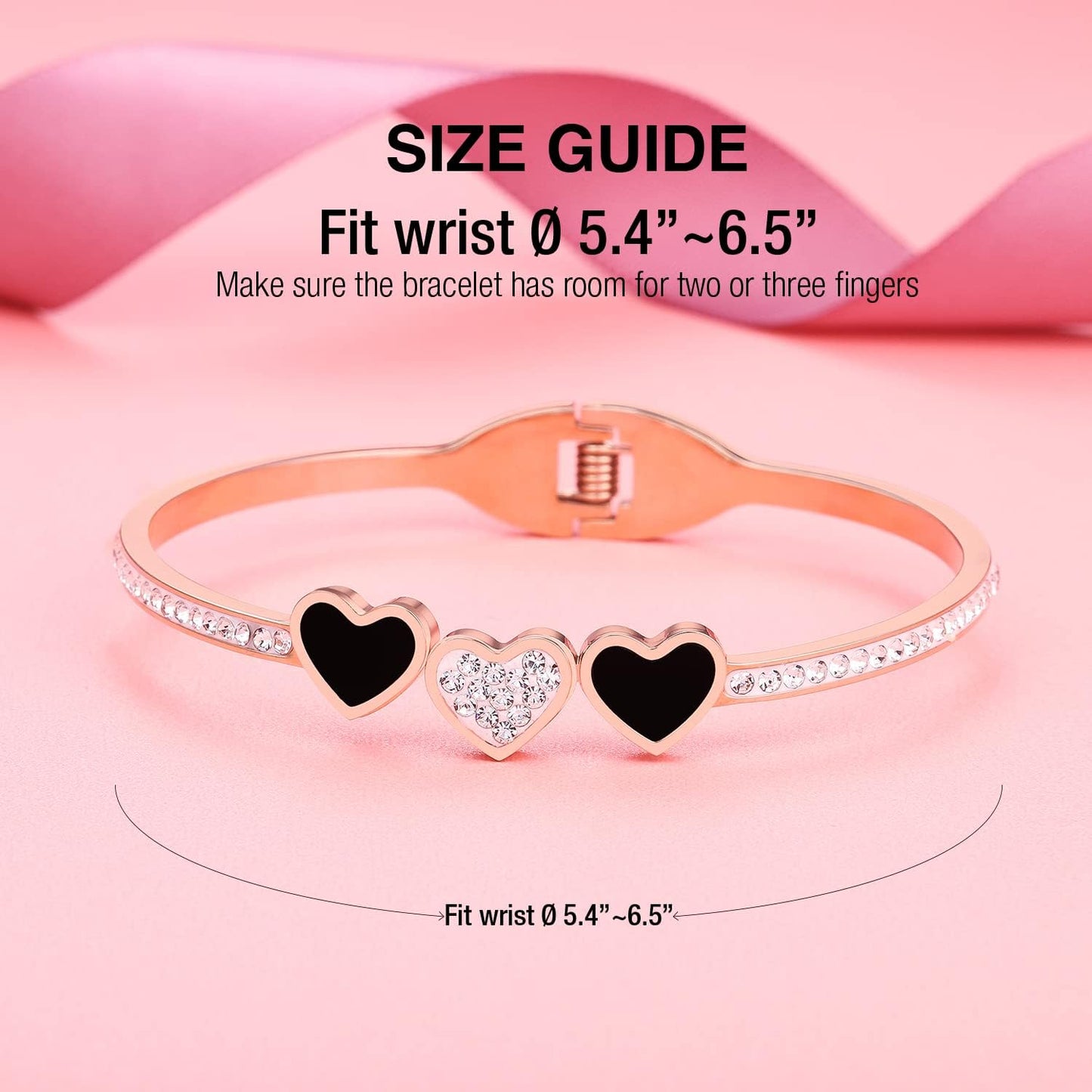Rose Gold Cuff Bracelets for Women, Birthday Mother'S Day Gifts for Mom Wife Daughter Sister Friendship