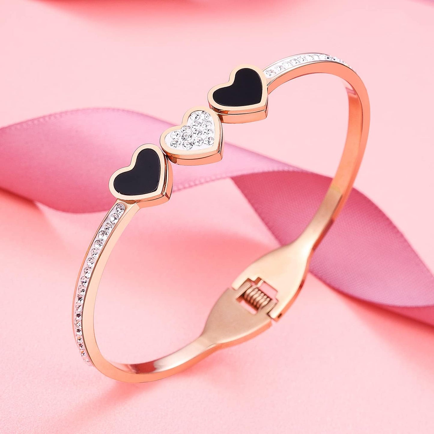 Rose Gold Cuff Bracelets for Women, Birthday Mother'S Day Gifts for Mom Wife Daughter Sister Friendship